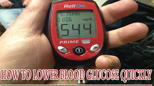How to lower blood glucose quickly